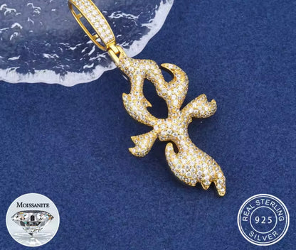 Flame Cross Pendant