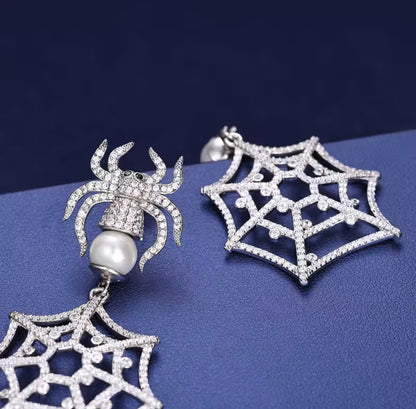 Spider Drop Earrings