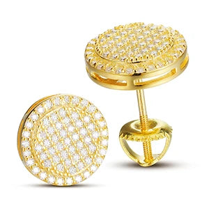 Double Circle Stud Earrings
