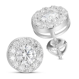 Round Stud Earrings