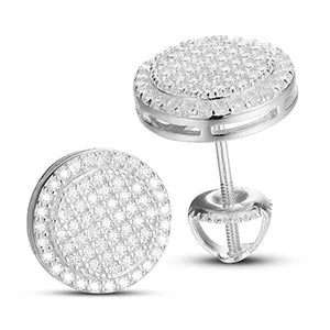 Double Circle Stud Earrings