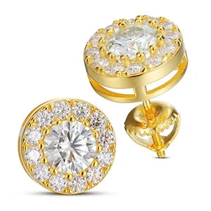Round Stud Earrings