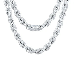 Iced Out Rope Chain/Bracelet