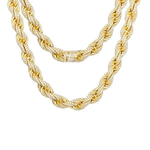 Iced Out Rope Chain/Bracelet