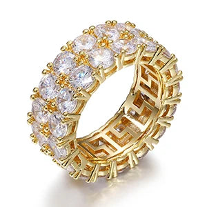 10MM Double Row Tennis Ring