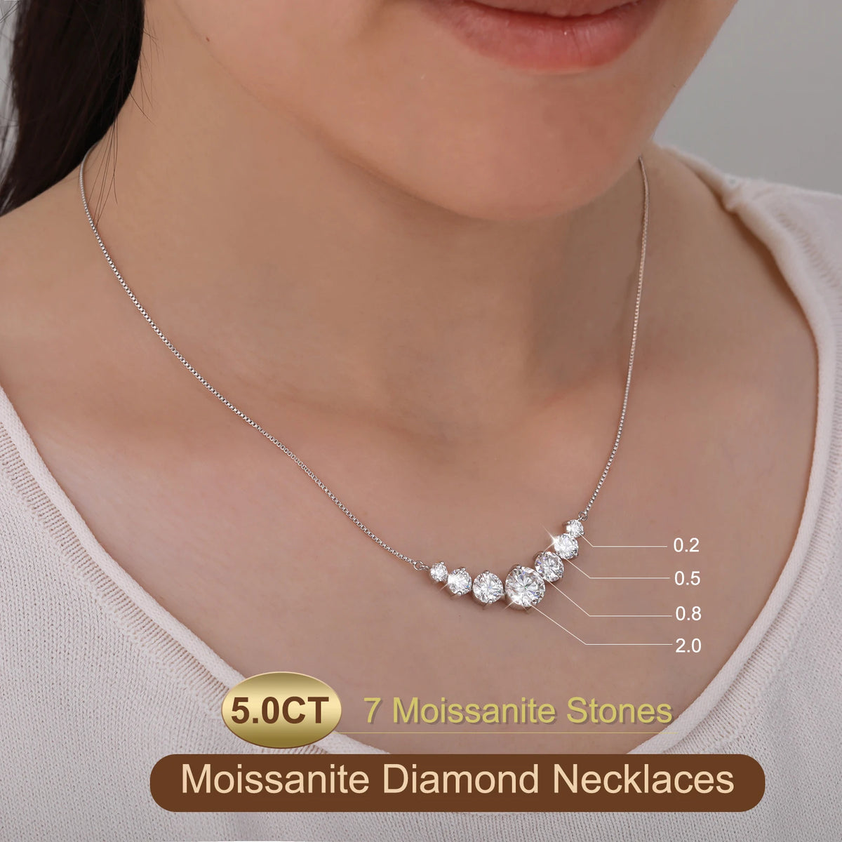 VVS Moissanite Necklace