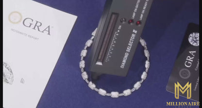 7MM Iced Out Squared Bracelet