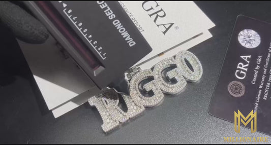 Custom Baguettes Letter Pendant