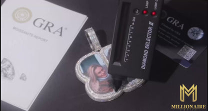 Custom Silver Photo Pendant