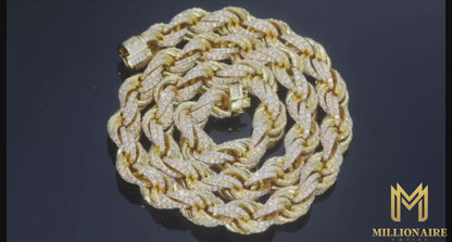 Iced Out Rope Chain/Bracelet